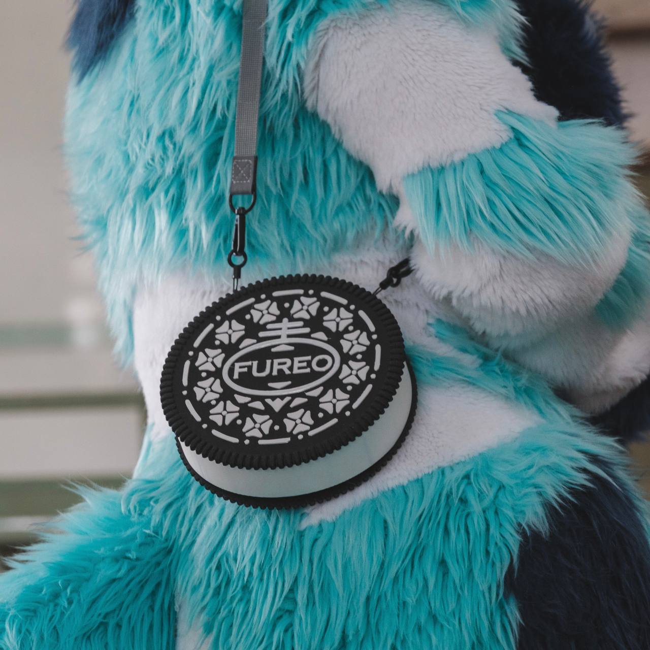 Fureo cookie shaped fursuit fan